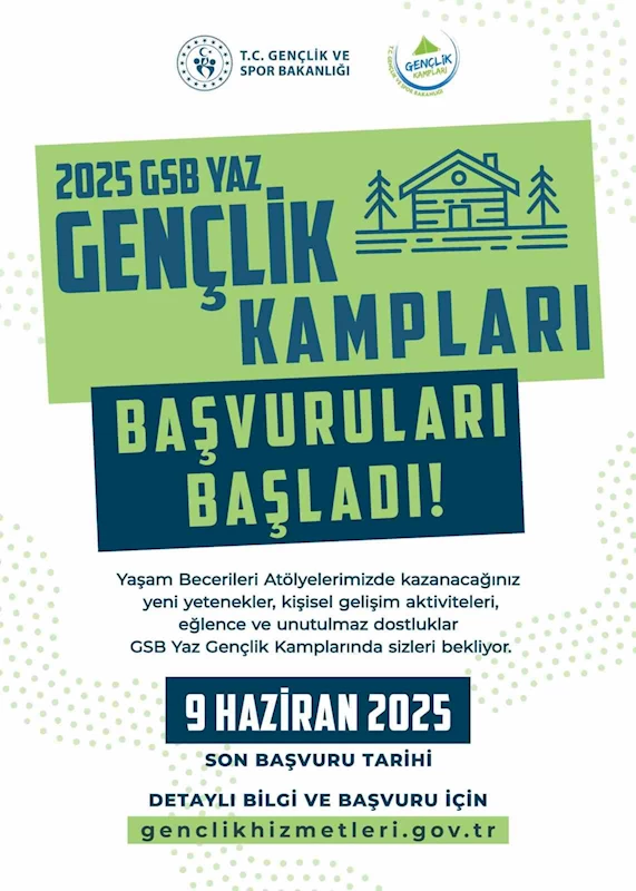 Elazığ’da Yaz Gençlik Kampı başvuruları sürüyor
