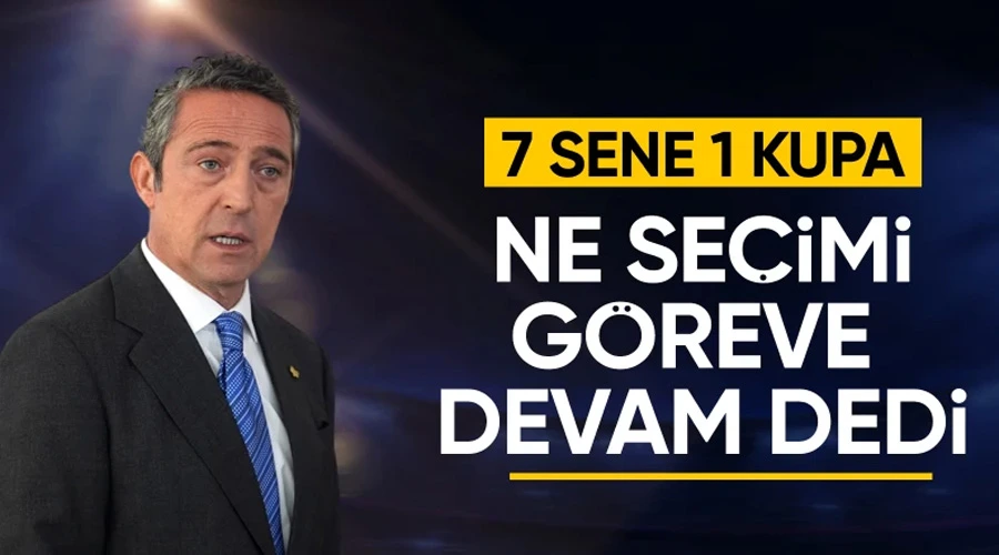 Fenerbahçe Başkanı Ali Koç, birçok önemli konuda açıklama yaptı