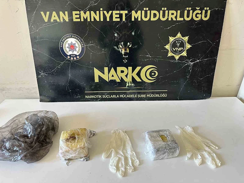Van’da 2 kilo 557 gram uyuşturucu ele geçirildi