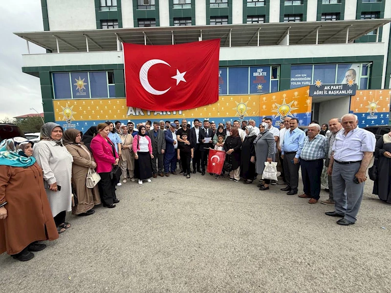 AK Parti Ağrı İl Başkanı Yıldız; 