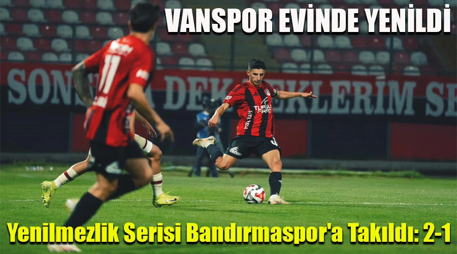 Evinde Mağlup olan Vanspor