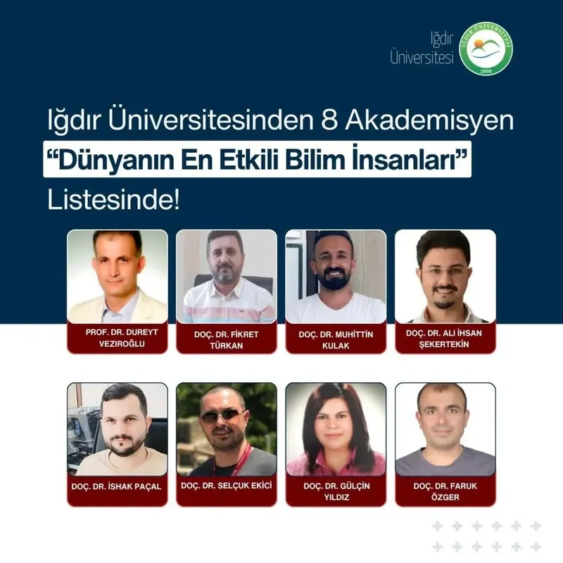 Iğdır Üniversitesinden 8 Akademisyen 