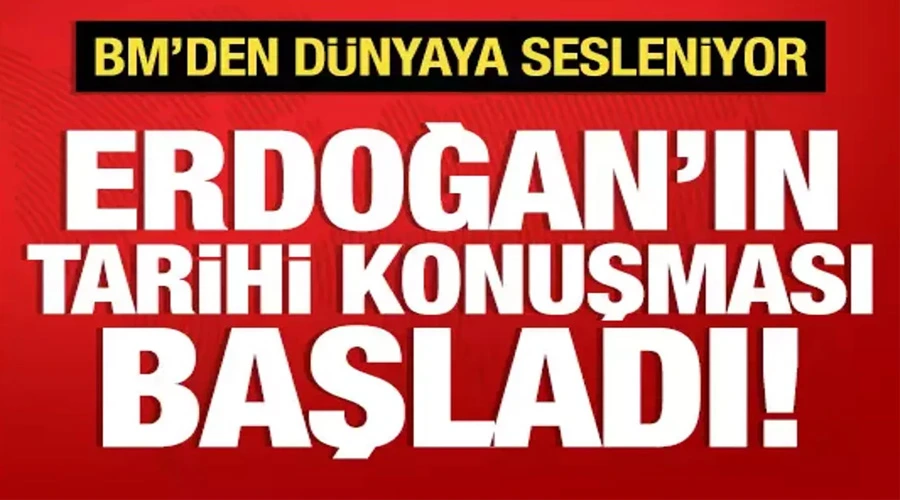 Cumhurbaşkanı Recep Tayyip Erdoğan BM Genel Kurulu