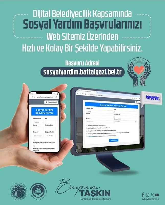 Battalgazi Belediyesi’nden eğitime ve sosyal yardımlara tam destek
