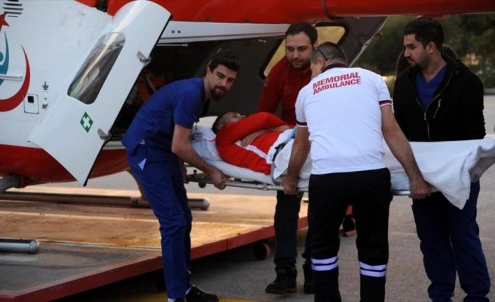 Antalyasporlu Jahovic ambulans helikopterle Antalya