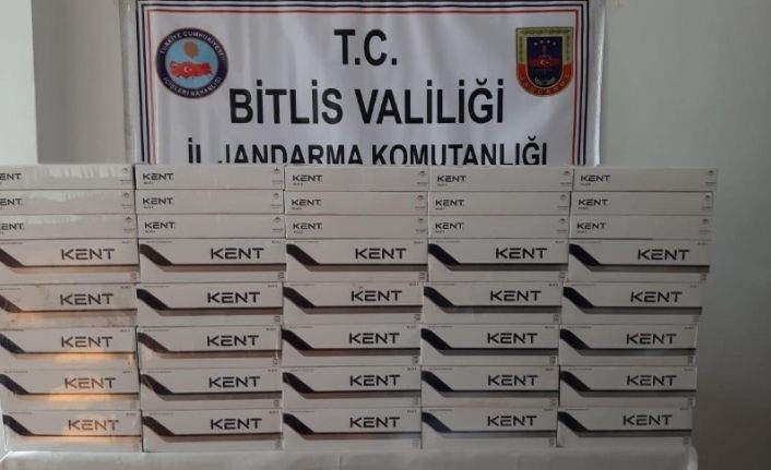 Bitlis’te 2 bin 830 paket kaçak sigara ele geçirildi