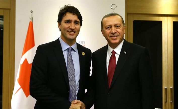 Cumhurbaşkanı Erdoğan, Kanada Başbakanı Trudeau ile görüştü