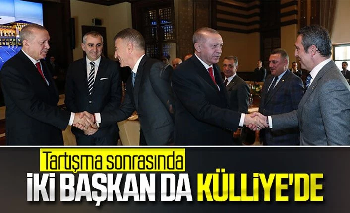 Cumhurbaşkanı Erdoğan kulüp başkanlarını kabul etti