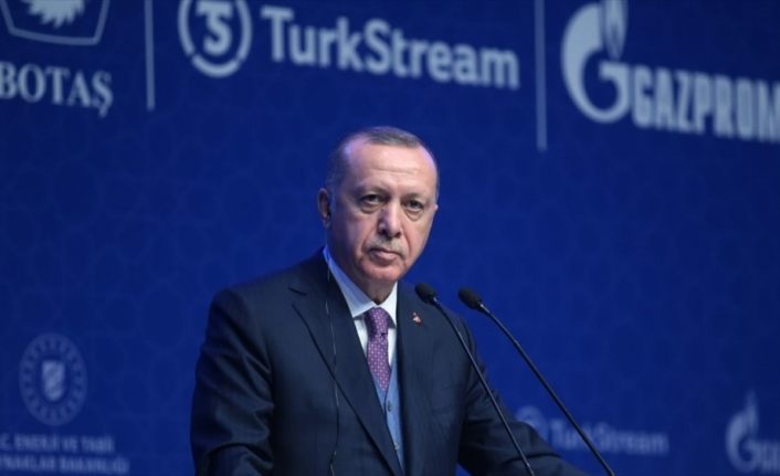 Cumhurbaşkanı Erdoğan'dan 'TürkAkım Projesi' paylaşımı