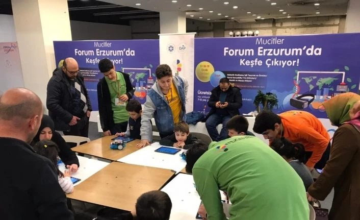 Dünya Mucit Çocuklar Günü’nde minik mucitler Forum Erzurum’da buluştu