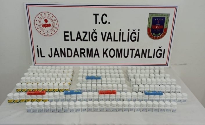 Elazığ’da 5 bin 970 adet uyarıcı hap ele geçirildi