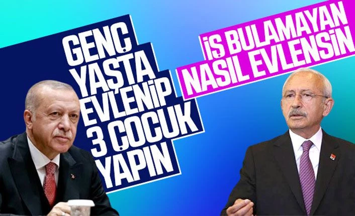 Erdoğan'ın evlilik çıkışına CHP'den işsizlik cevabı
