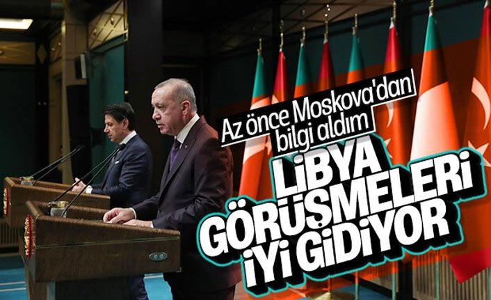 Erdoğan ve İtalya Başbakanı Libya'yı görüştü