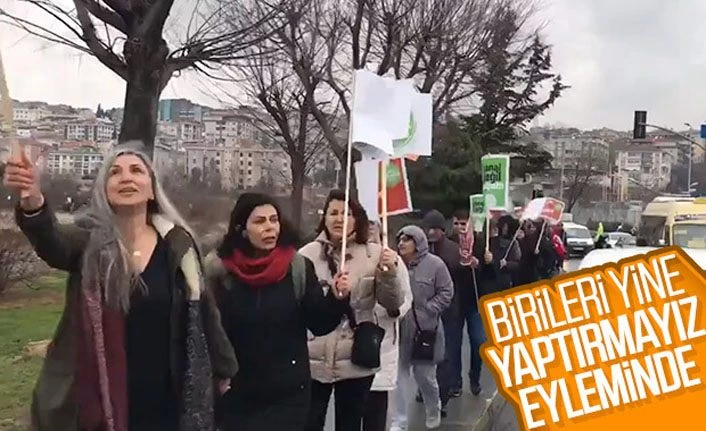 Kanal İstanbul'a hayır diyenler sokağa indi
