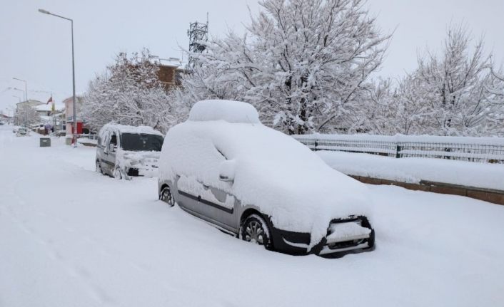 Karlıova’da kar esareti başladı, köy yolları kapandı