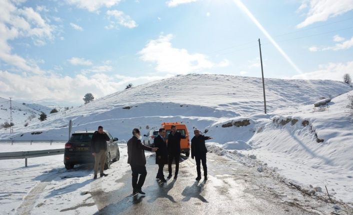 Kaymakam Kaykaç, şehir içi yollarda incelemelerde bulundu