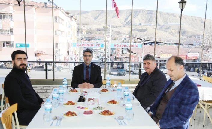 Kaymakamı Çalışır, basın ile bir araya geldi
