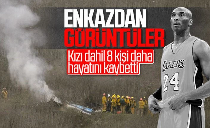 Kobe Bryant'ın öldüğü kazanın fotoğrafları