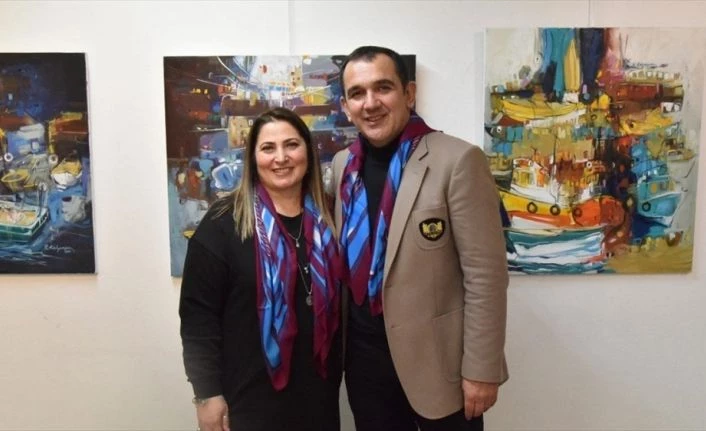 Ressam Raif ve Yasemin Kalyoncu Paris