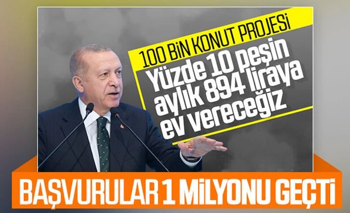 Sosyal konut projesine başvuru sayısı 1 milyonu aştı