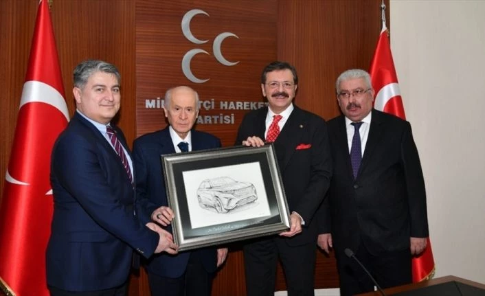 TOGG heyeti, MHP Genel Başkanı Bahçeli