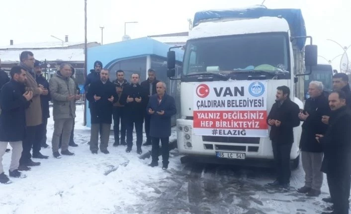 Türkiye’nin en soğuk ilçesi Çaldıran'dan Elazığ’a uzanan sıcak el