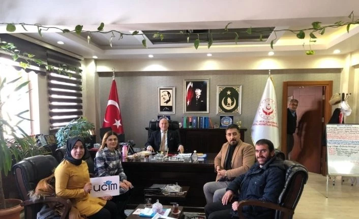 UCİM heyetinden AÇSHP İl Müdürü Erim’e ziyaret