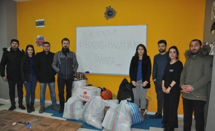 Yüksekova’dan Elazığ ve Malatya’ya yardım eli