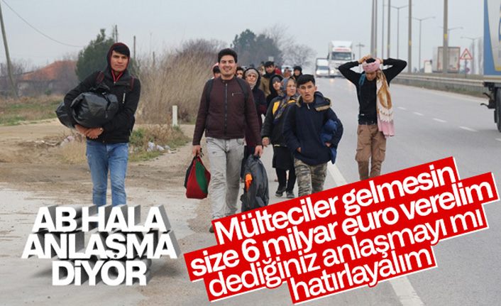 AB'den Türkiye'ye mülteci açıklaması