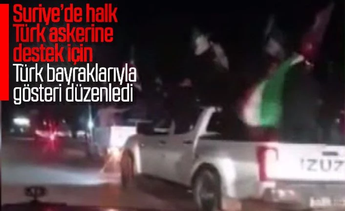 Azez'de TSK ve SMO'ya destek konvoyu