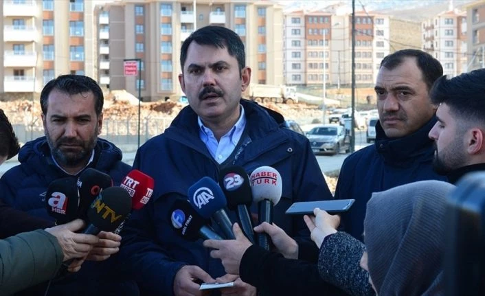 Bakan Kurum: Elazığ genelinde hasar tespit çalışmalarının yüzde 85
