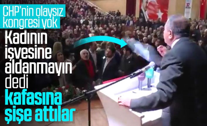 CHP'nin kongresinde olay çıktı