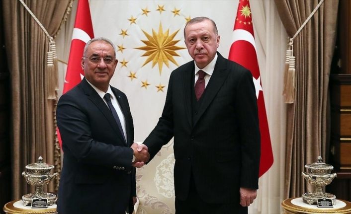 Cumhurbaşkanı Erdoğan DSP Genel Başkanı Aksakal