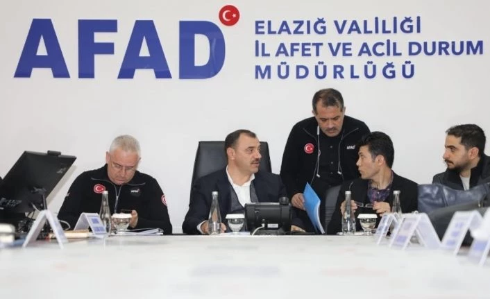 Elazığ depremi "Koordinasyon Toplantısı"
