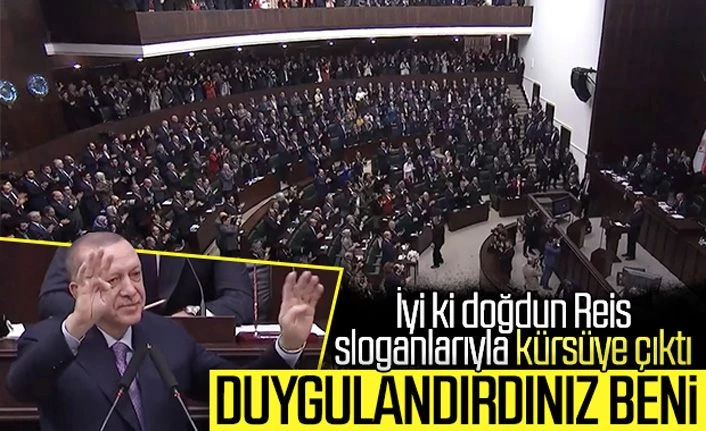 Erdoğan'a AK Parti grup toplantısında doğum günü sürprizi
