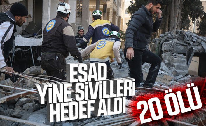 Esad sivilleri vurdu: 20 ölü