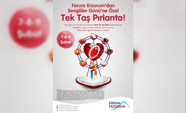 Forum Erzurum’da Sevgililer Günü sürprizleri