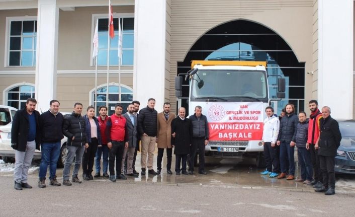 Gençlik ve Spor İl Müdürlüğünden depremzedelere yardım eli