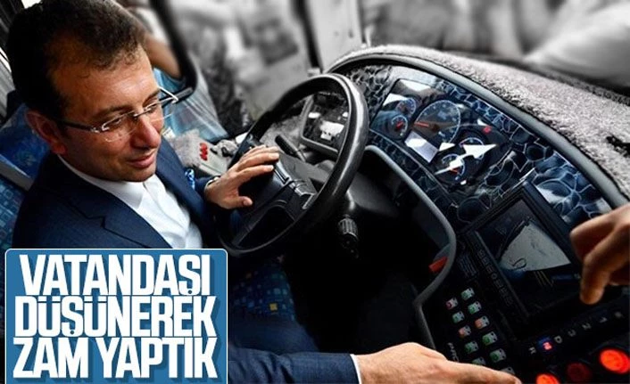 İstanbul'da ulaşım zammı İmamoğlu'na soruldu