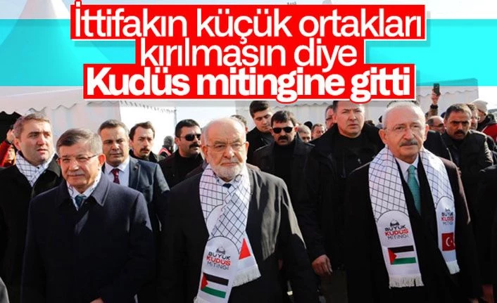 İttifakın küçük ortakları, Büyük Kudüs Mitingi'nde bir araya geldi