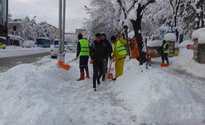 Muş kar esaretinde