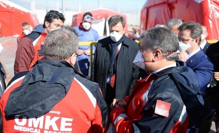 Sağlık Bakanı Fahrettin Koca Dilucu Sınır Kapısı