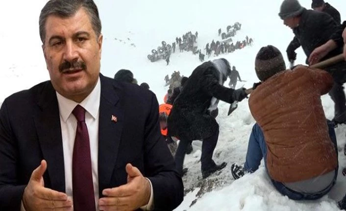 Sağlık Bakanı Koca'dan "Van'da çığ düşmesi"ne ilişkin açıklama: 39 kişi hayatını kaybetti, 4 kişi çığ altında
