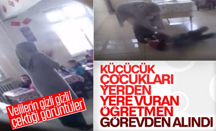 şiddet uygulayan öğretmen görevden alındı