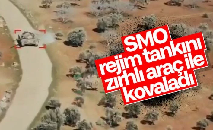 SMO, rejime ait tankı zırhlı araç ile kovaladı