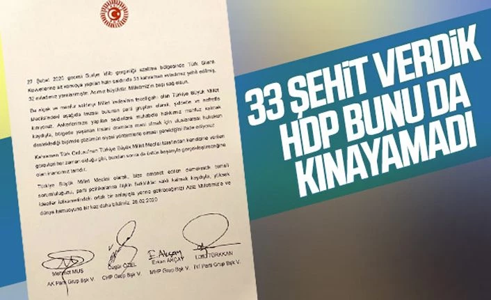 TBMM'den ortak bildiriyle İdlib saldırısı kınandı