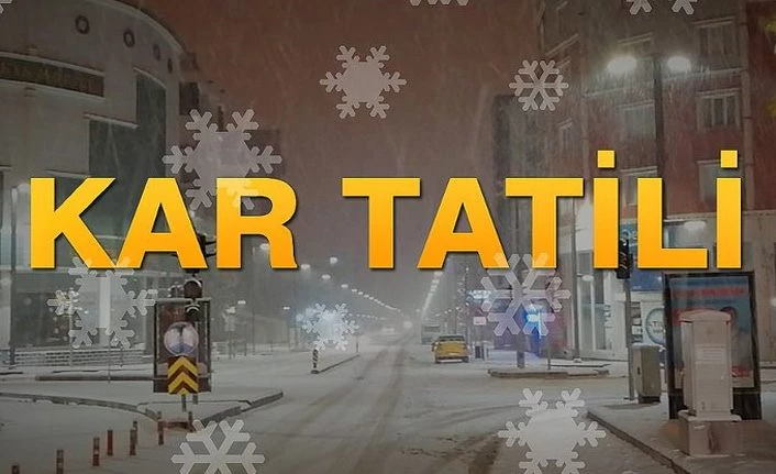 Van'da 10 Şubat 2020 Pazartesi günü okullara kar tatili