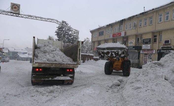 Varto Belediyesi kar nakline başladı