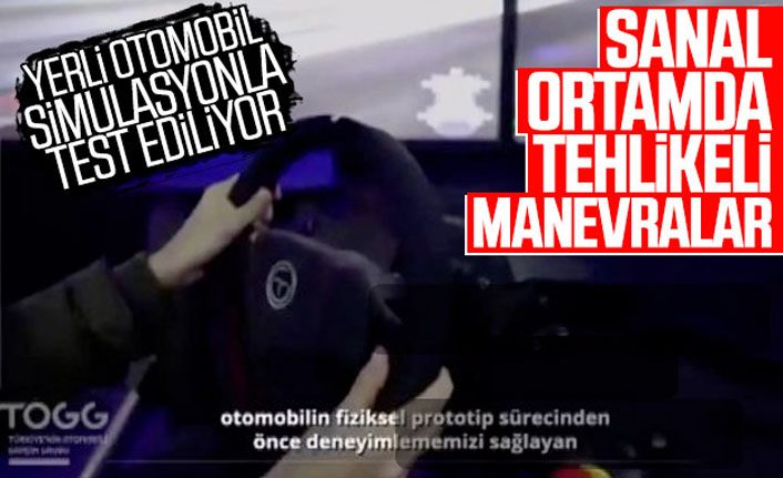 Yerli otomobile simülasyonlu test