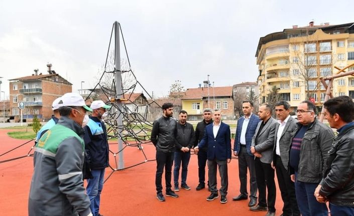 Başkan Çınar,  oyun gruplarının dezenfekte çalışmalarını yerinde inceledi